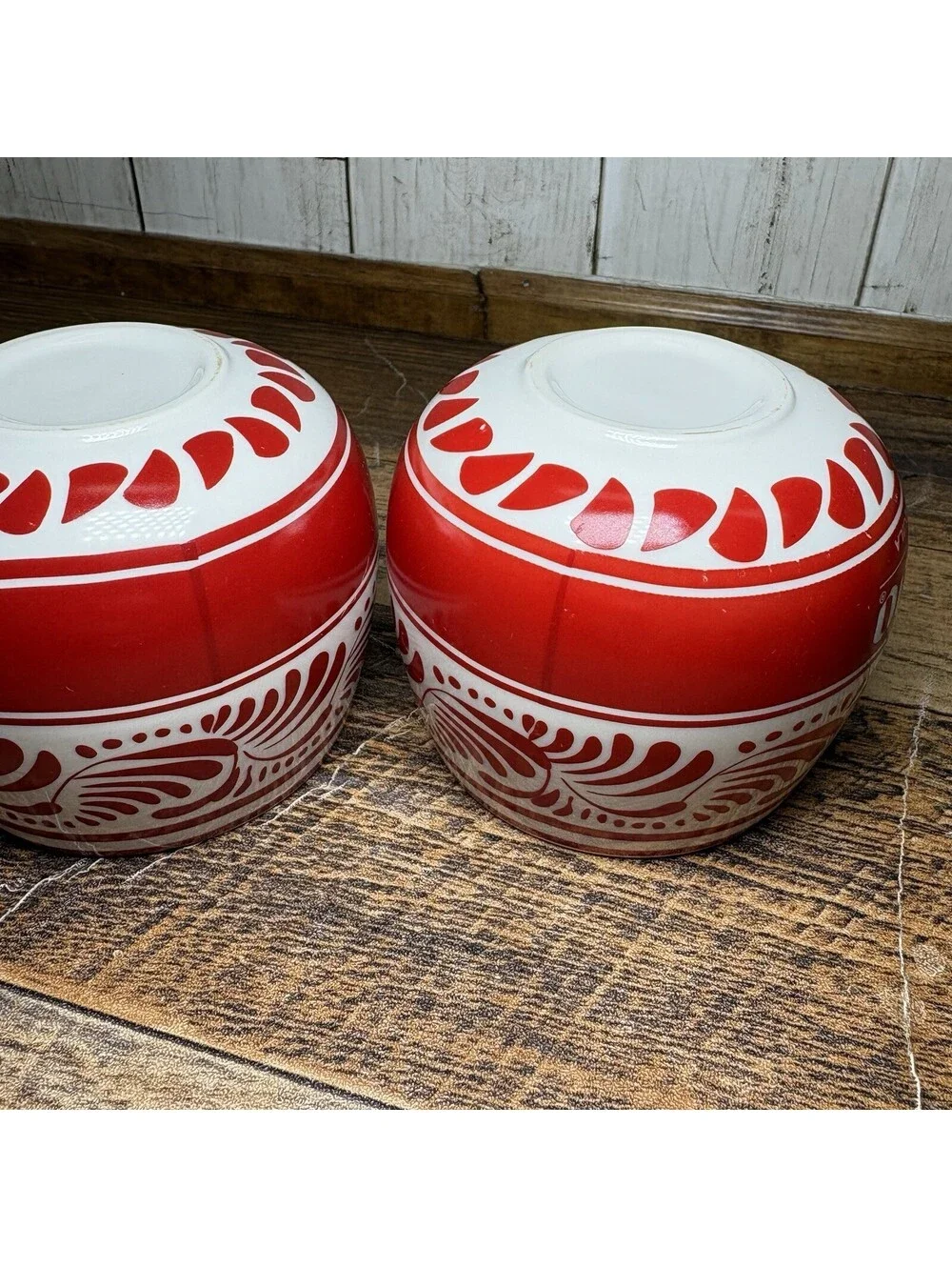 1800 Tequila Ceramic Cups Set of 2 Red/White 10 oz Promotional Gift Set
